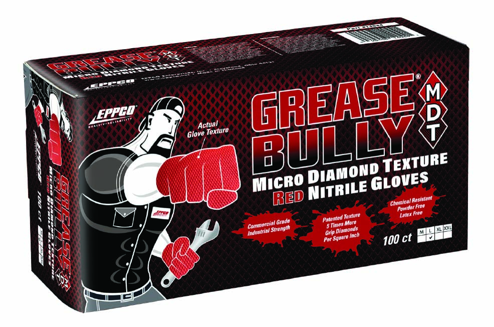 Grease Bully MDT Micro Diamond Texture Nitrile Gloves